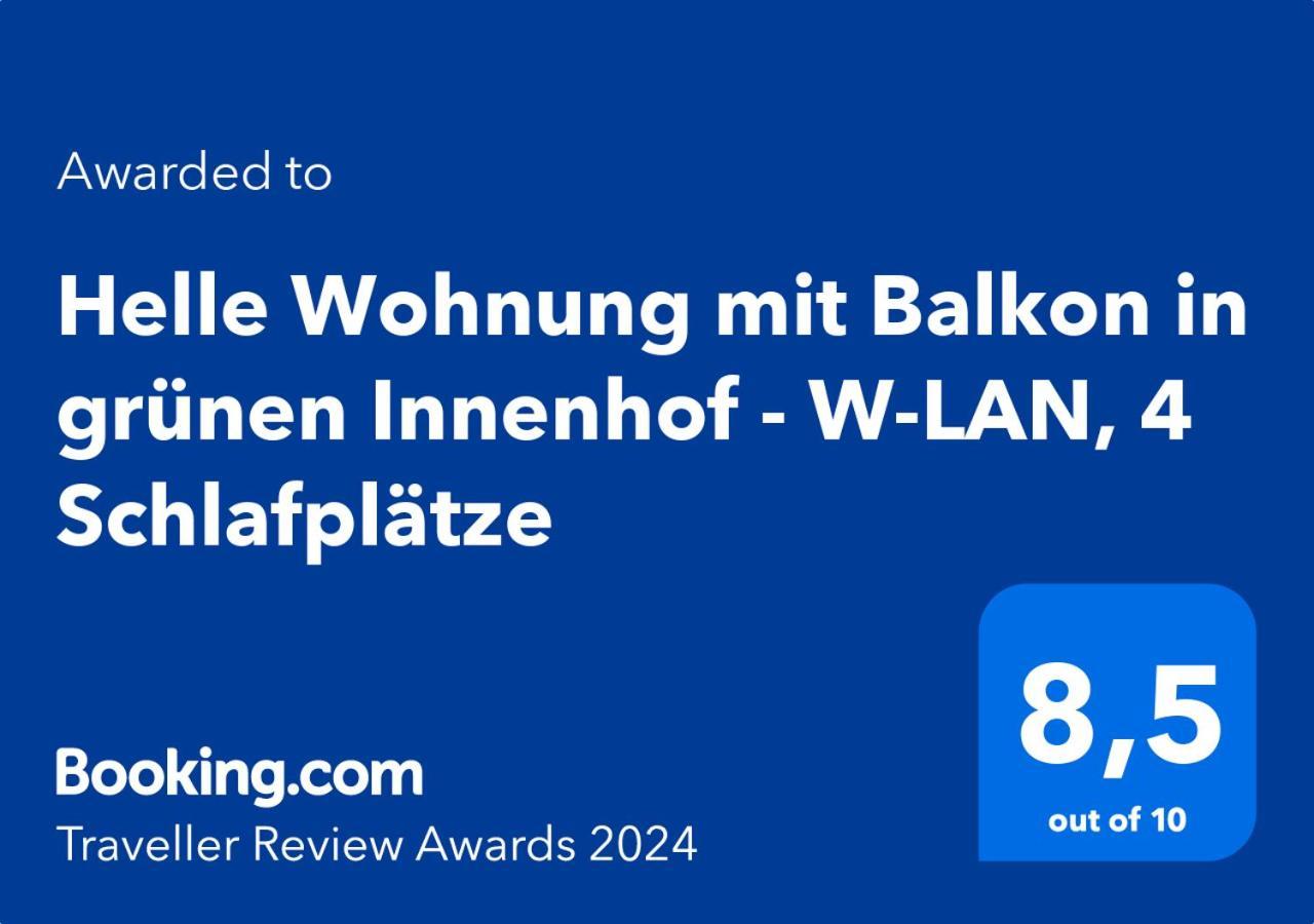 Helle Wohnung mit Balkon in grünen Innenhof - W-LAN, 4 Schlafplätze Magdeburg Exterior foto